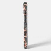 Roze Goud en Grijs Case-Mate iPhone Case (Achterkant / Links)