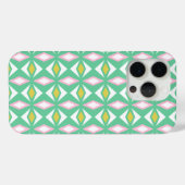 Roze Goud en Groene Diamanten Case-Mate iPhone Case (Achterkant (horizontaal))