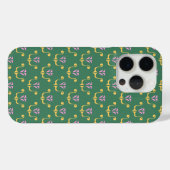 Roze Goud en Groene Kuif Zomerpret Case-Mate iPhone Case (Achterkant (horizontaal))