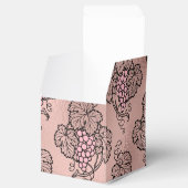 Roze Goud en Roze Wijn Thema Bedankdoosjes (Geopend)