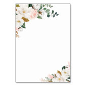 Roze Goud en Wit Bloemen Bruiloft Behuizing Kaarte Kaart (Achterkant)