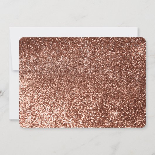 Roze Goud en Wit Pompoen Herfst Bruiloft Dank U Bedankkaart (Achterkant)