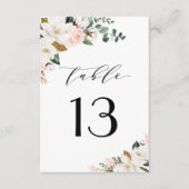 Roze goud- en witte Magnolia Weddenschappen RSVP Kaartje (Voorkant)