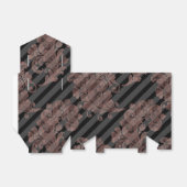 Roze Goud en Zwart Bedankdoosjes (Uitgevouwen)