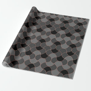 Roze Goud en Zwart Cadeaupapier