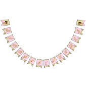 Roze Goud Etnische Ballerina Tutu Parels Baby show Vlaggetjes (Alle)