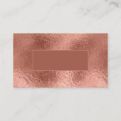 Roze Goud Folie Achtergrond Metaalachtig Glanzend Visitekaartje (Achterkant)
