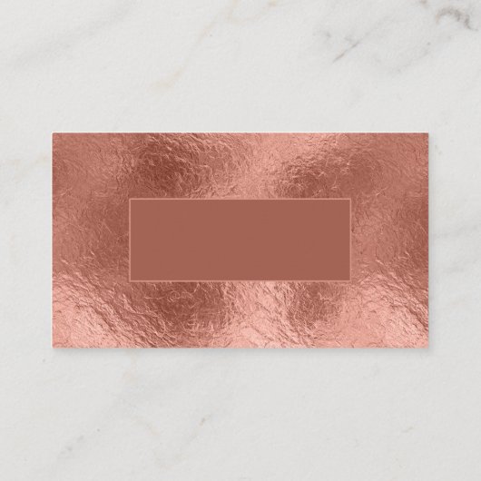 Roze Goud Folie Achtergrond Metaalachtig Glanzend Visitekaartje (Achterkant)