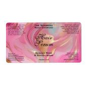Roze goud folie cosmetica of druppelfles label (Voorkant)