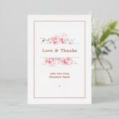 Roze Goud Folie Feestdagenkaart (Staand Voorkant)