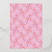 Roze Goud Folie Hond Foto Collage Roze Vakantiekaa Folie Feestdagenkaart (Achterkant)