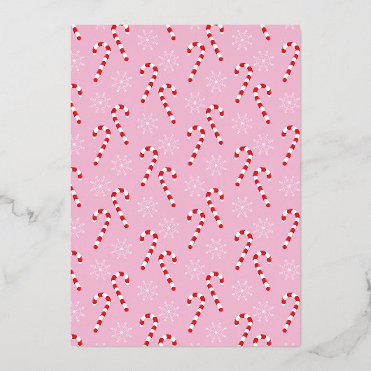 Roze Goud Folie Hond Foto Collage Roze Vakantiekaa Folie Feestdagenkaart (Achterkant)