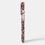 Roze Goud Folie Luipaardprint Monogram Case-Mate iPhone Case (Achterkant / Links)