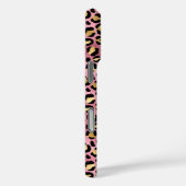 Roze Goud Folie Luipaardprint Monogram Case-Mate iPhone Case (Achterkant / Rechts)