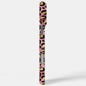Roze Goud Folie Luipaardprint Monogram Case-Mate iPhone Case (Achterkant / Rechts)