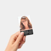 Roze Goud Folie Notarisfoto Barcode Logo Badge (Handheld)