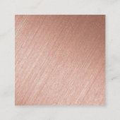 Roze Goud Folie & Script Bruiloftsfeest Ticket (Achterkant)
