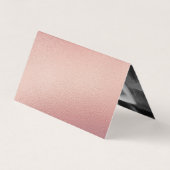 Roze Goud Folie Script Foto Save The Date Kaart Visitekaartje (Achterkant)