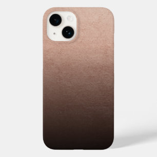 Roze Goud Folie Zwarte Ombre Achtergrond Case-Mate iPhone 14 Hoesje