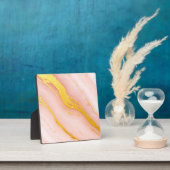 Roze Goud Geaderde Marmer Fotoplaat (Insitu)