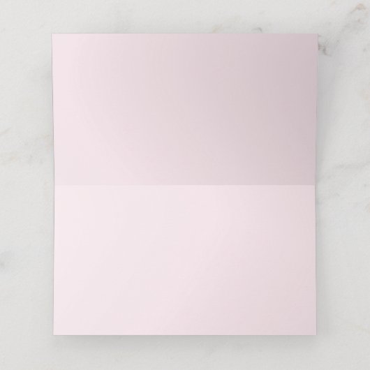 Roze & Goud Gestreepte Bloemen Modern Religieus Plaatskaartje (Binnenkant ongevouwen)