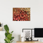 Roze Goud Gevlekt Ontwerp Poster (Thuiskantoor)