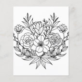 Roze Goud Glam Feestmenu (Achterkant)