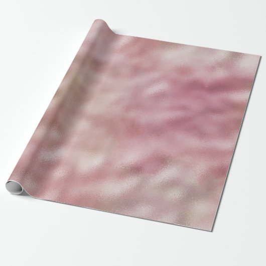 Roze Goud Glam Ombre Cadeaupapier (Uitgerold)
