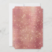 Roze Goud Glam Sparkle Kaart (Achterkant)