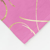 Roze Goud Glam XOXO Fleece Deken (Hoek)