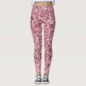 Roze Goud Glamour Leggings (Voorkant)
