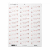 Roze Goud Glans Retouradres Etiket (Full Sheet)