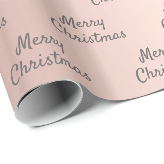 Roze goud glinster roze zilver glans Kerstmis Cadeaupapier (Rol Hoek)