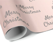 Roze goud glinster roze zilver glans Kerstmis Cadeaupapier (Rol Hoek)