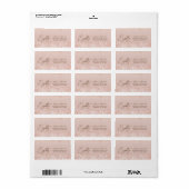 Roze Goud Glitter 80e Verjaardag Adres Etiket (Full Sheet)