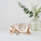Roze Goud & Glitter Ballonnen Feest Evenementen Pl Visitekaartje (Staand voorkant)