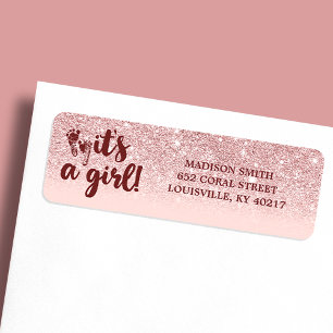 Roze Goud Glitter Blush Roze Ombre Het Is Een Meis Etiket