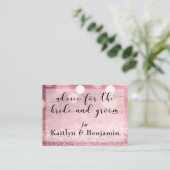 Roze Goud Glitter Bokeh Advies voor Bruid & Bruide (Staand voorkant)