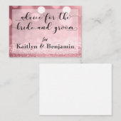 Roze Goud Glitter Bokeh Advies voor Bruid & Bruide (Voorkant / Achterkant)