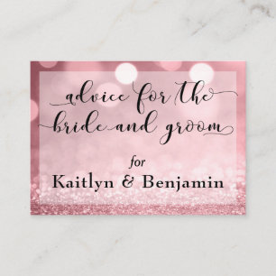 Roze Goud Glitter Bokeh Advies voor Bruid & Bruide