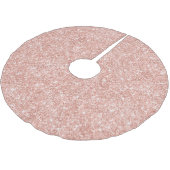 Roze Goud Glitter Glam Kerstboom Rok (Gekanteld)