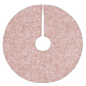 Roze Goud Glitter Glam Kerstboom Rok (Voorkant)