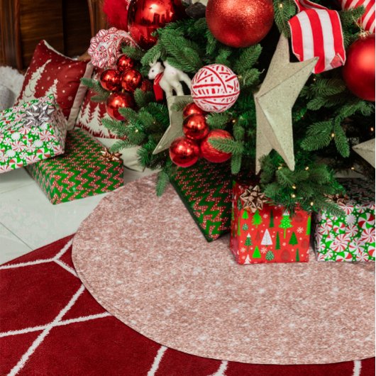 Roze Goud Glitter Glam Kerstboom Rok