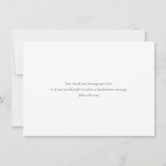 Roze Goud Glitter Gouden Kruisbeeld Script Bedankkaart (Achterkant)