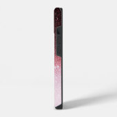 Roze goud Glitter Gradiënt iPhone Hoesje (Linkerkant)