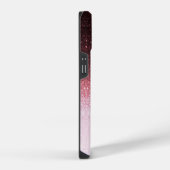 Roze goud Glitter Gradiënt iPhone Hoesje (Rechterkant)