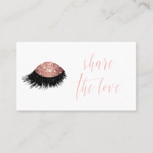 Roze Goud Glitter Oog Verwijzing