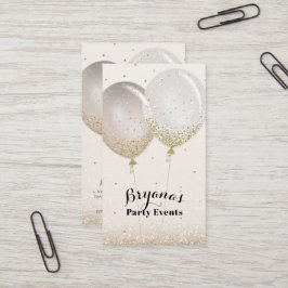 Roze Goud & Glitter Roze Blush Feest Event Planner Visitekaartje