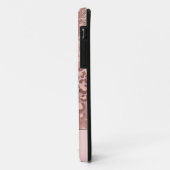 Roze Goud Glitter Roze Luipaard Patroon Monogram C Case-Mate iPhone Case (Achterkant/links)