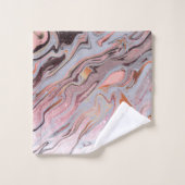 Roze goud glitters en marmer bad handdoek (Wasdoekje)